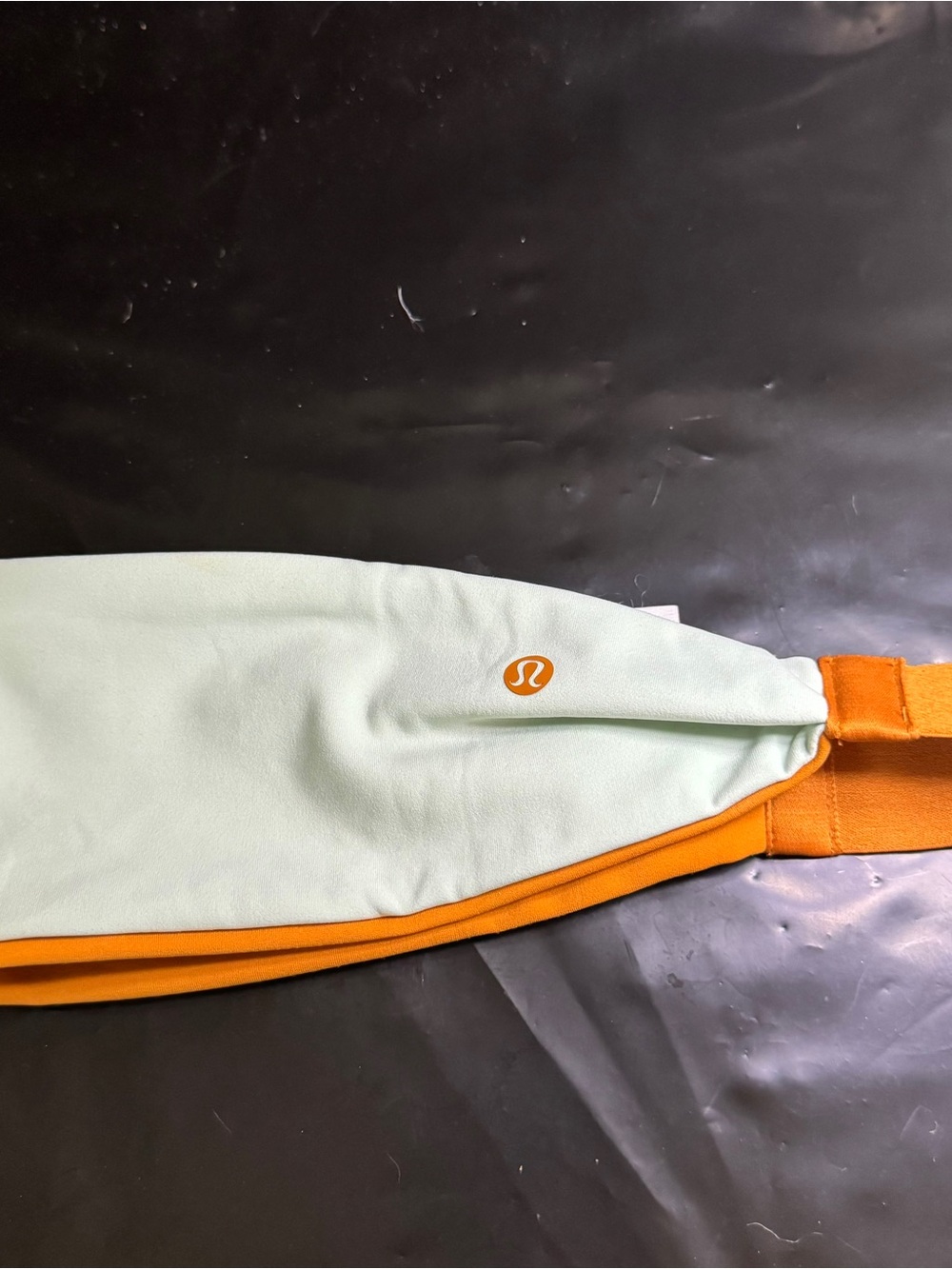 NWOT lululemon athletica Reversible Headband in Mustard Yellow & Light Blue - Picture 4 of 5
